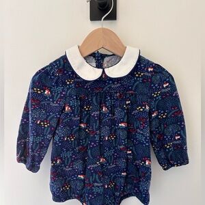 Little English Evelyn Bubble Fox Floral Great for fall! 9 months